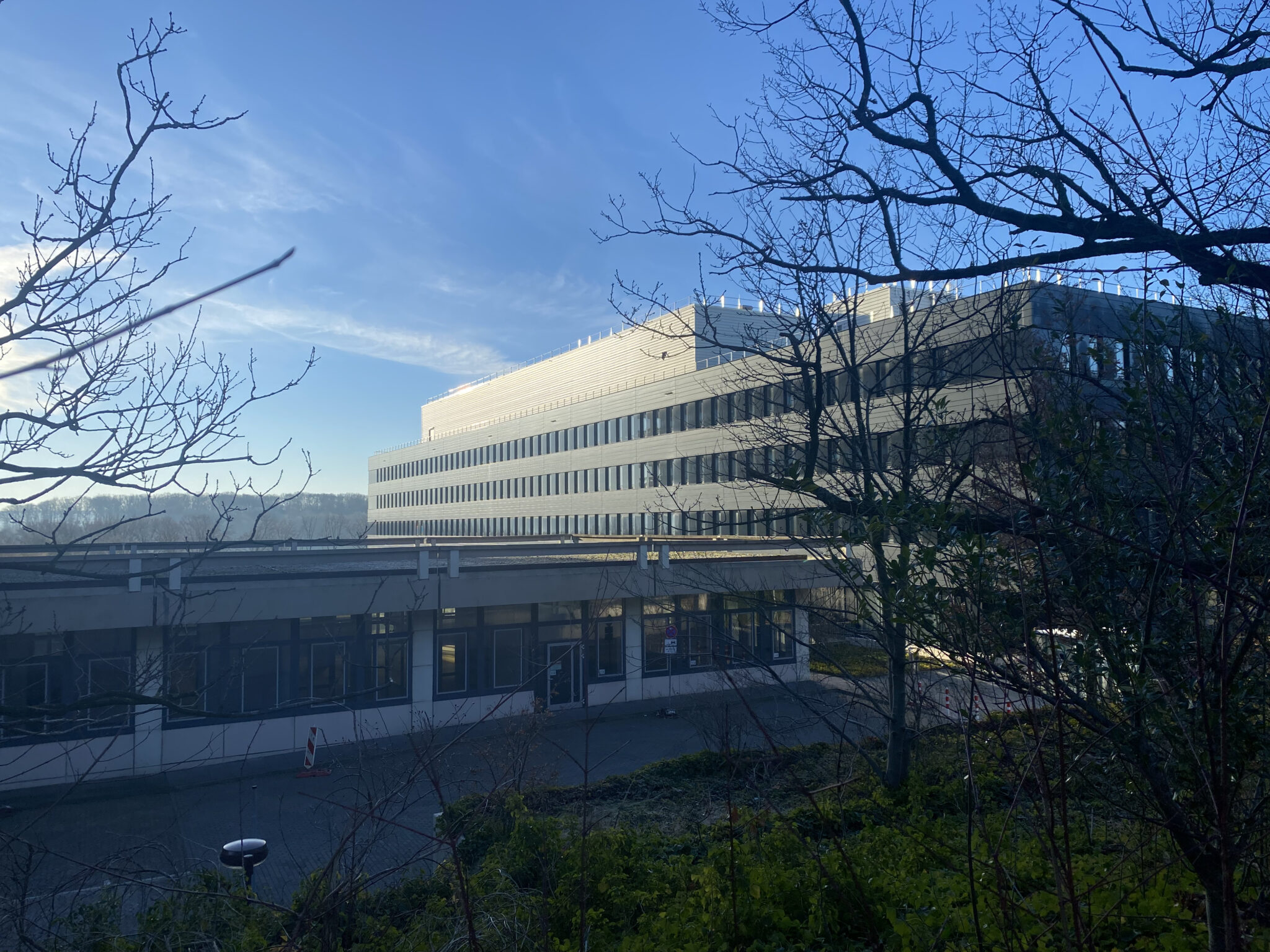 Ansicht des GD-Gebäudes von Norden