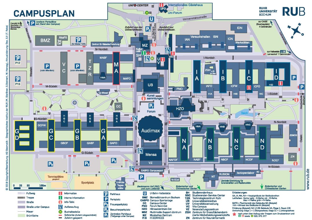 Campusplan (Stand 2019)